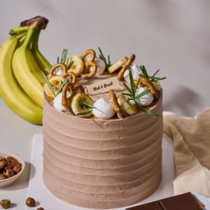 Hazelnut Crunch Banana Cake