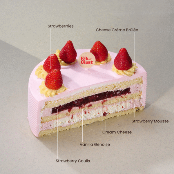 Strawberry Brûlée Petite Cake - Image 2