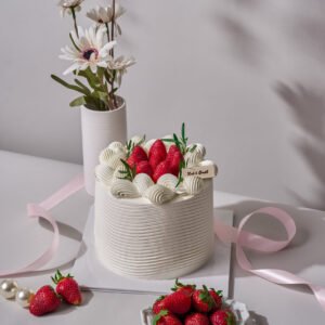 Blush Strawberry Cake