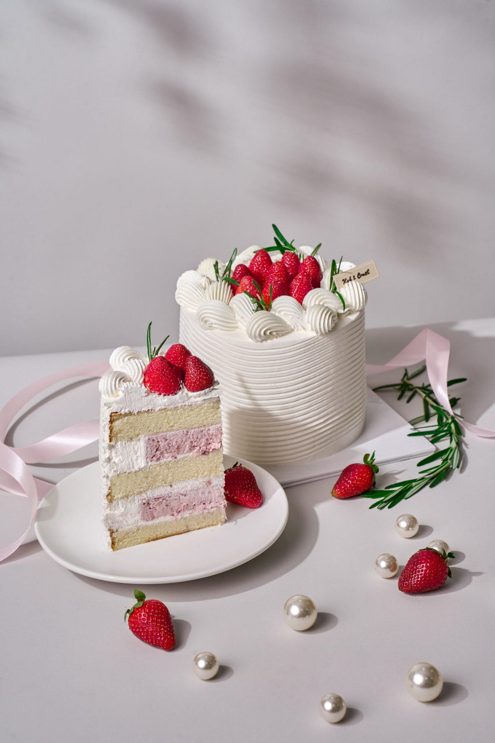 Blush Strawberry Cake