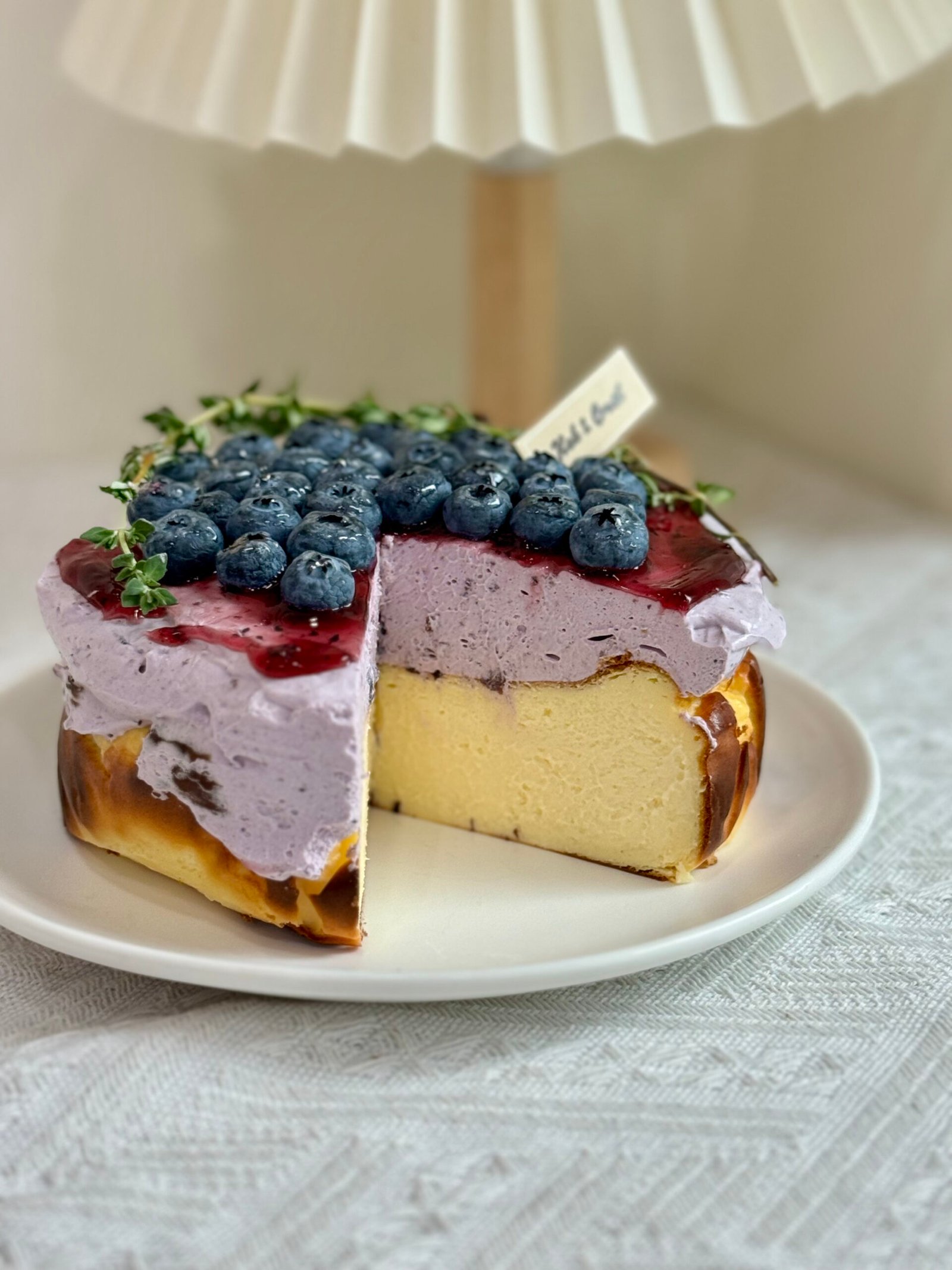 Signature Blueberry Burnt Cheesecake