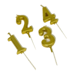 Gold Number Candle /pc +RM3.00