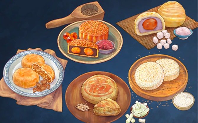Moon cake Types in Malaysia