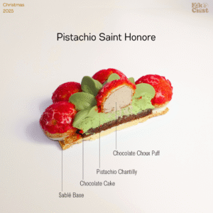 Pistachio Saint Honore Cake Xmas KL Malaysia