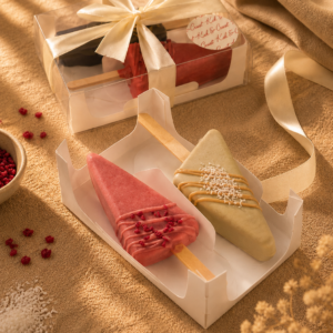 2-Piece Cheesecake Cakesicles Gift Box by Kek & Crust featuring handcrafted premium frozen cheesecake.