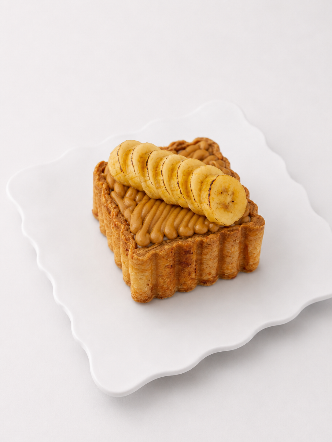 Banana Caramel Square Pie