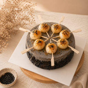 Black Sesame Burnt Cheesecake