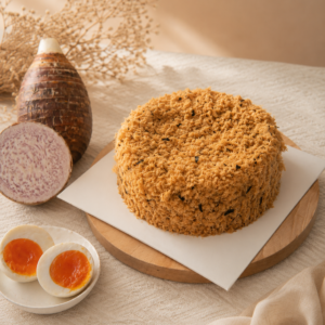 Chicken Floss Yam Salted Egg Burnt Cheesecake