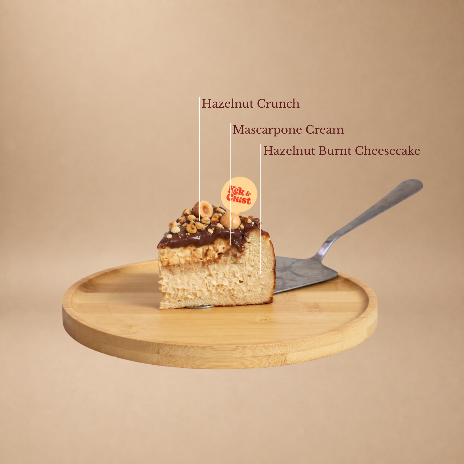 Hazelnut Crunch Burnt Cheesecake - Image 2