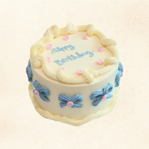 Blue Ribbon Vintage Cake